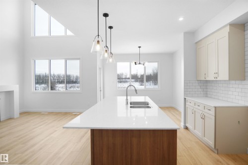 1323 11 Avenue, Edmonton, AB - Indoor Photo Showing Kitchen With Double Sink