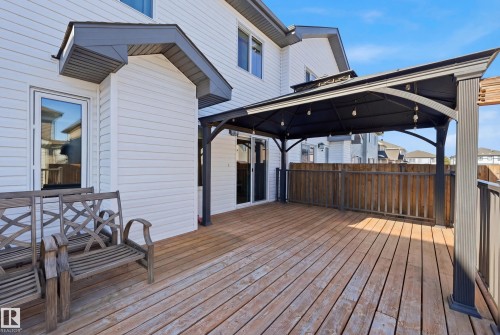 Deck featuring a gazebo - 2031 Westerra Loop, Stony Plain, AB - Outdoor With Deck Patio Veranda With Exterior