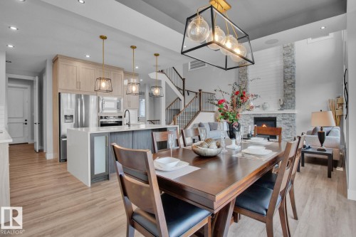 97 Mockingbird Crescent, Fort Saskatchewan, AB - Indoor Photo Showing Dining Room