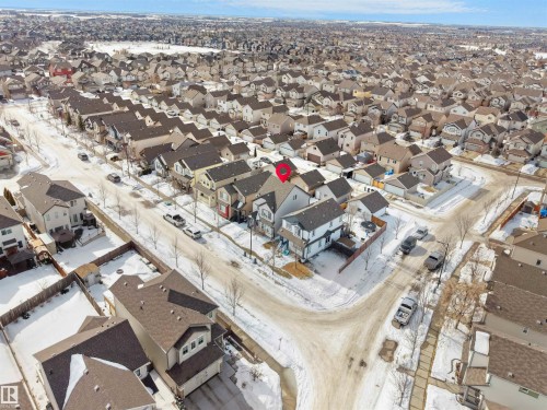 Aerial view of property's location with nearby suburban area - 1708 62 Street, Edmonton, AB - Outdoor With View