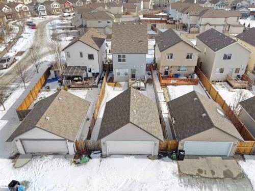 Snowy aerial view featuring a residential view - 1708 62 Street, Edmonton, AB - Outdoor
