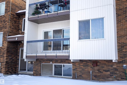 View of snow covered building - 207 11465 41 Avenue, Edmonton, AB - Outdoor With Exterior