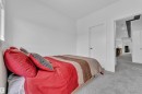Carpeted bedroom featuring recessed lighting - 16812 48 Street Nw, Edmonton, AB  - Indoor Photo Showing Bedroom 