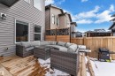Deck featuring outdoor furniture and grilling area - 16812 48 Street Nw, Edmonton, AB  - Outdoor 