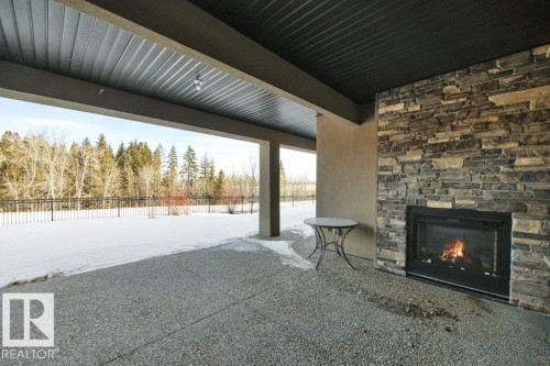631 Howatt Drive, Edmonton, AB - Outdoor With Fireplace