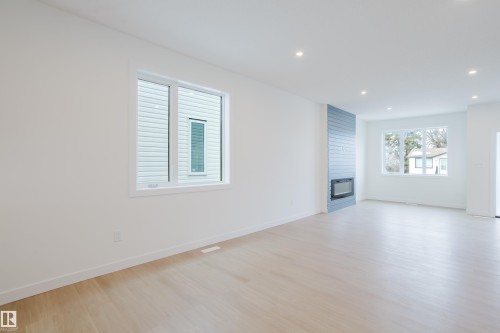 9709 157 St Nw, Edmonton, AB - Indoor With Fireplace