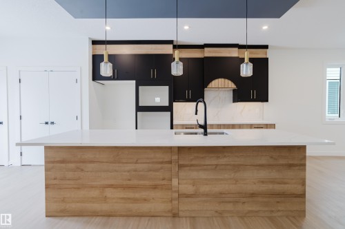 9709 157 St Nw, Edmonton, AB - Indoor Photo Showing Kitchen With Double Sink