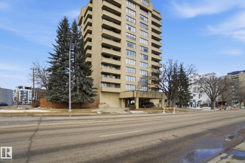 1105 8340 Jasper Avenue, Edmonton, AB - Outdoor With Balcony With Facade