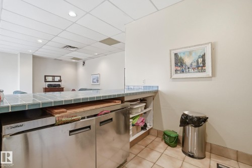 Party room kitchen showing refridgerators - 1105 8340 Jasper Avenue, Edmonton, AB - Indoor