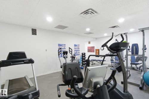 1105 8340 Jasper Avenue, Edmonton, AB - Indoor Photo Showing Gym Room