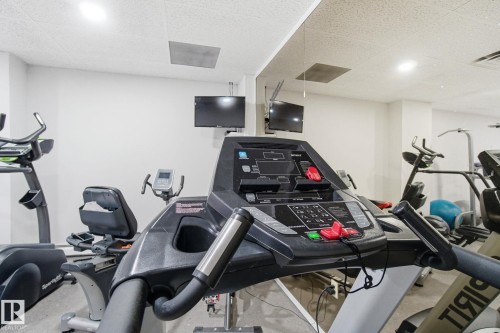 1105 8340 Jasper Avenue, Edmonton, AB - Indoor Photo Showing Gym Room