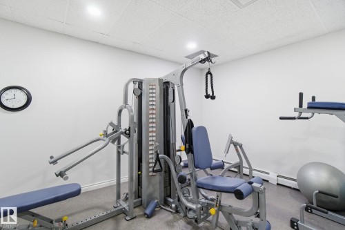 1105 8340 Jasper Avenue, Edmonton, AB - Indoor Photo Showing Gym Room