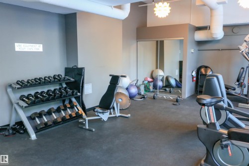 902 10504 99 Avenue, Edmonton, AB - Indoor Photo Showing Gym Room