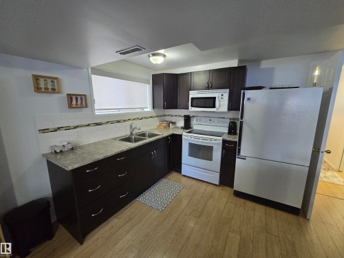 10282 87 Street, Edmonton, AB - Indoor Photo Showing Kitchen With Double Sink