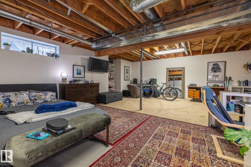 View of bedroom - 175 Roy Street, Edmonton, AB - Indoor Photo Showing Basement