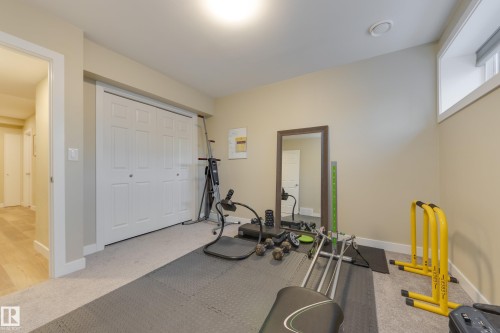 4869 Kinney Road, Edmonton, AB - Indoor Photo Showing Gym Room