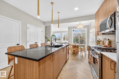 431 Conroy Crescent, Edmonton, AB - Indoor Photo Showing Kitchen With Upgraded Kitchen