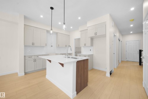 18971 28 Avenue, Edmonton, AB - Indoor Photo Showing Kitchen With Double Sink With Upgraded Kitchen