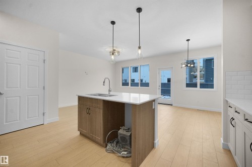 18971 28 Avenue, Edmonton, AB - Indoor Photo Showing Kitchen With Double Sink