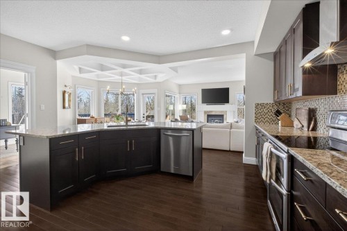 1440 Chahley Place, Edmonton, AB - Indoor Photo Showing Kitchen With Upgraded Kitchen