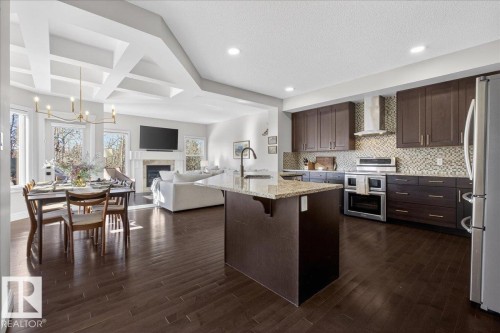 1440 Chahley Place, Edmonton, AB - Indoor Photo Showing Kitchen With Upgraded Kitchen