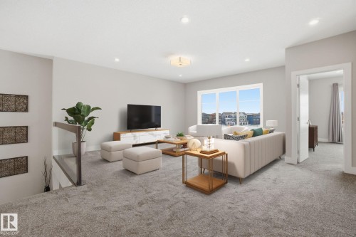 21916 80 Avenue, Edmonton, AB - Indoor Photo Showing Living Room