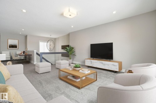 21916 80 Avenue, Edmonton, AB - Indoor Photo Showing Living Room
