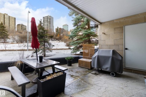 110 9804 101 Street, Edmonton, AB - Outdoor With Deck Patio Veranda With Exterior