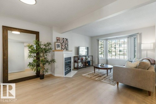 9753 176 Street, Edmonton, AB - Indoor Photo Showing Living Room With Fireplace