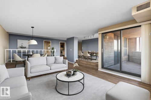 602 11503 100 Avenue, Edmonton, AB - Indoor Photo Showing Living Room