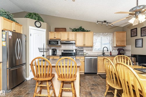 19047 51 Avenue, Edmonton, AB - Indoor Photo Showing Kitchen With Stainless Steel Kitchen With Double Sink