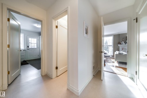 Hallway featuring finished concrete flooring - 10445 134 Street, Edmonton, AB - Indoor Photo Showing Other Room