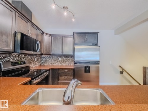 12 671 Silver Berry Road, Edmonton, AB - Indoor Photo Showing Kitchen With Double Sink