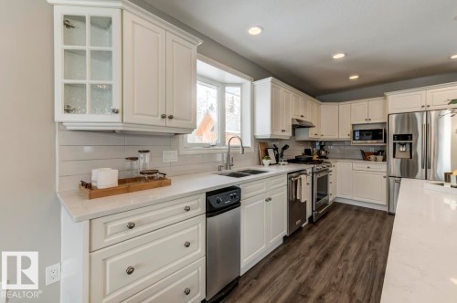 B7 Golden Days, Rural Leduc County, AB - Indoor Photo Showing Kitchen With Stainless Steel Kitchen With Double Sink