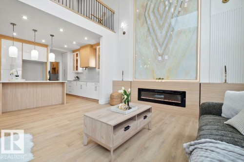 3335 Chickadee Drive, Edmonton, AB - Indoor With Fireplace
