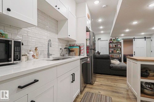 17834 73A Street, Edmonton, AB - Indoor Photo Showing Kitchen With Double Sink