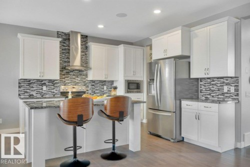 2228 Calhoun Link, Edmonton, AB - Indoor Photo Showing Kitchen With Upgraded Kitchen