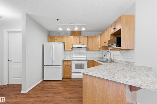 201 9640 105 Street, Edmonton, AB - Indoor Photo Showing Kitchen