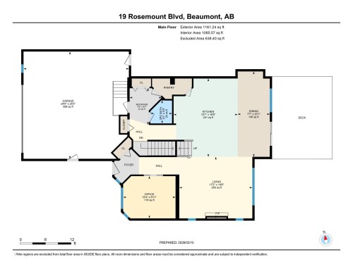 View of floor plan / room layout - 19 Rosemount Boulevard, Beaumont, AB - Other