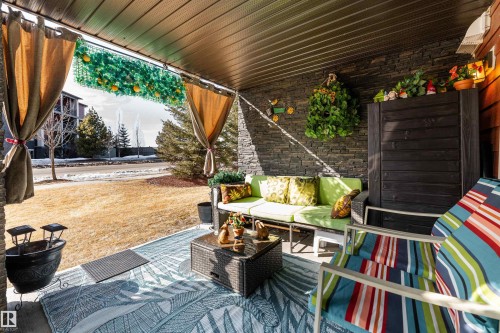 111 5370 Chappelle Road, Edmonton, AB - Outdoor With Deck Patio Veranda With Exterior