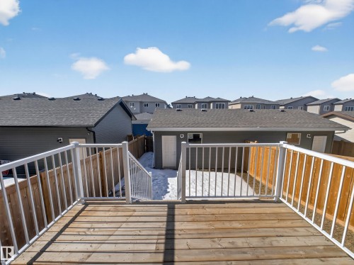 Deck with a residential view - 9358 Pear Link Link, Edmonton, AB - Outdoor With Deck Patio Veranda With Exterior