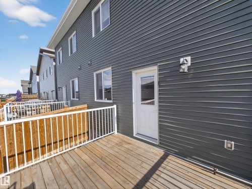View of wooden terrace - 9358 Pear Link Link, Edmonton, AB - Outdoor With Deck Patio Veranda With Exterior