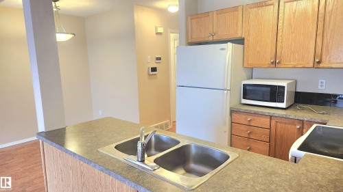 181 230 Edwards Drive, Edmonton, AB - Indoor Photo Showing Kitchen With Double Sink