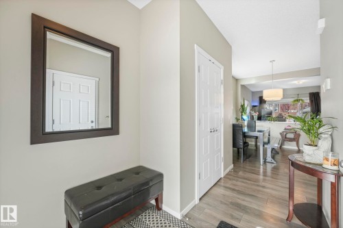 Hall featuring light wood finished floors and baseboards - 97 James Cres, St. Albert, AB - Indoor Photo Showing Other Room
