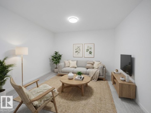 19418 22A Avenue, Edmonton, AB - Indoor Photo Showing Living Room