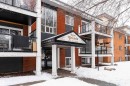 View of snow covered building - 7 10525 83 Avenue, Edmonton, AB  - Outdoor 