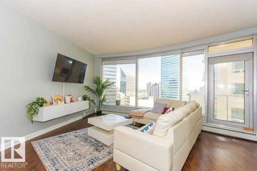 1404 10152 104 Street, Edmonton, AB - Indoor Photo Showing Living Room