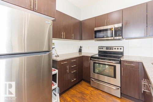 1404 10152 104 Street, Edmonton, AB - Indoor Photo Showing Kitchen With Stainless Steel Kitchen