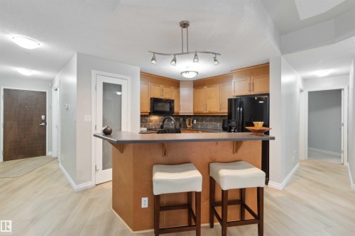 402 9020 Jasper Avenue, Edmonton, AB - Indoor Photo Showing Kitchen