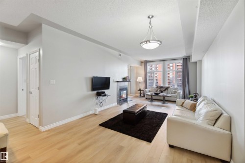 402 9020 Jasper Avenue, Edmonton, AB - Indoor Photo Showing Living Room